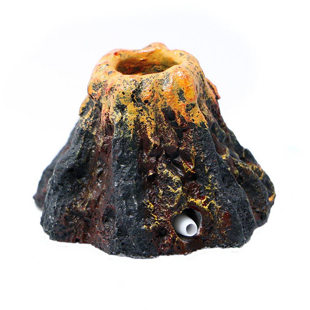 Aquarium Decor Resin Volcano