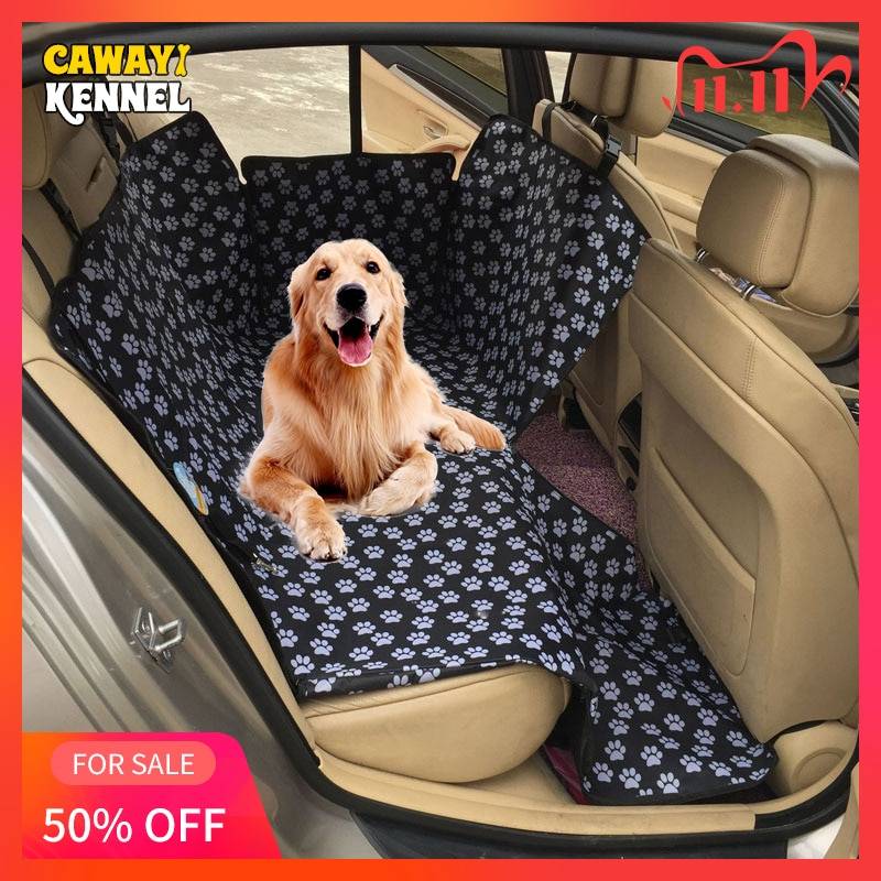 CAWAYI KENNEL Dog Carriers Waterproof Rear Back Pet Dog Car Seat Cover Mats Hammock Protector with Safety Belt Transportin Perro