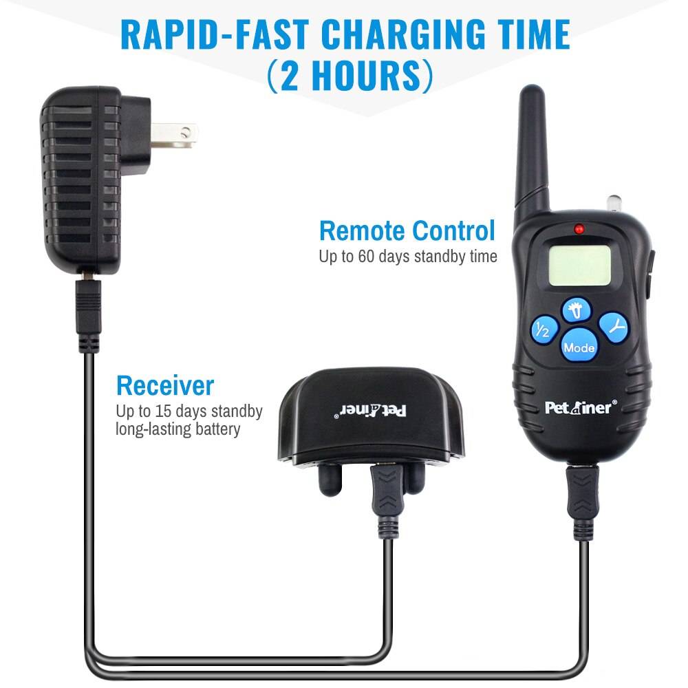 Petrainer Remote Electric Rainproof Dog Training Collar With LCD Display Petrainer Remote Electric Rainproof Dog Training Collar With LCD Display