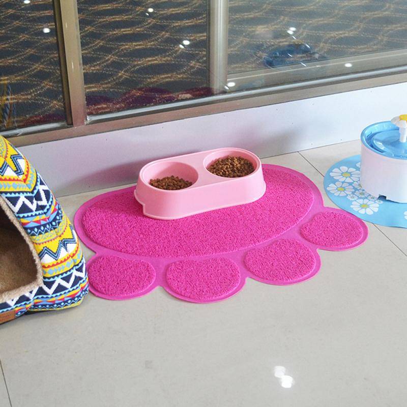 Paw Shaped Colorful Easy To Clean Litter Mat Paw Shaped Colorful Easy To Clean Litter Mat