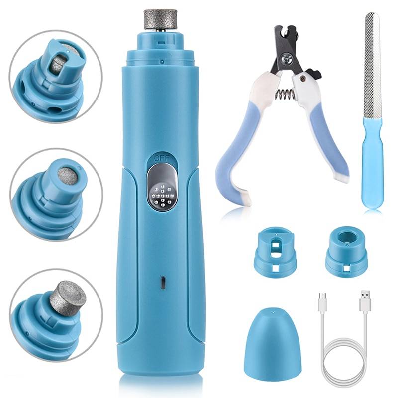 Electric Pet Nail Scissors Grinder Dog Cat Claw Grooming Trimmer Cutters Rechargeable Pet Nail Clippers Pet Supplies