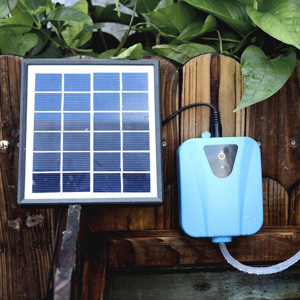 Solar Power Aquarium Air Pump