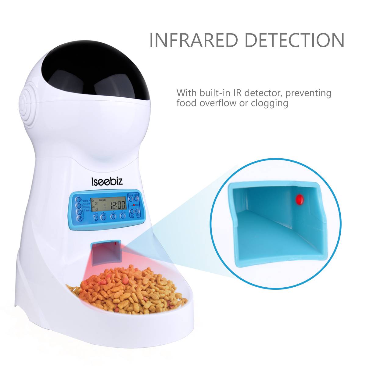 LCD Screen Automatic Pet Feeder with Voice Record LCD Screen Automatic Pet Feeder with Voice Record