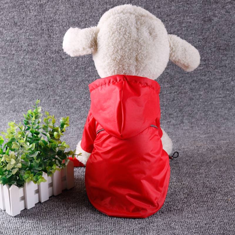 Reflective Hooded Raincoat for Small and Large Dogs and Cats