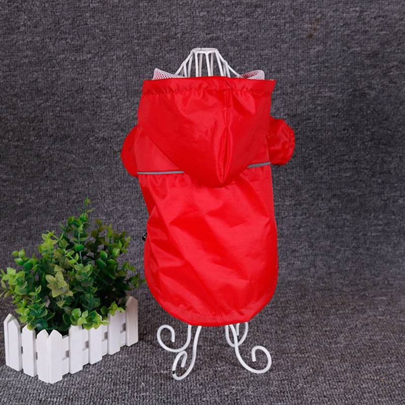 Reflective Hooded Raincoat for Small and Large Dogs and Cats
