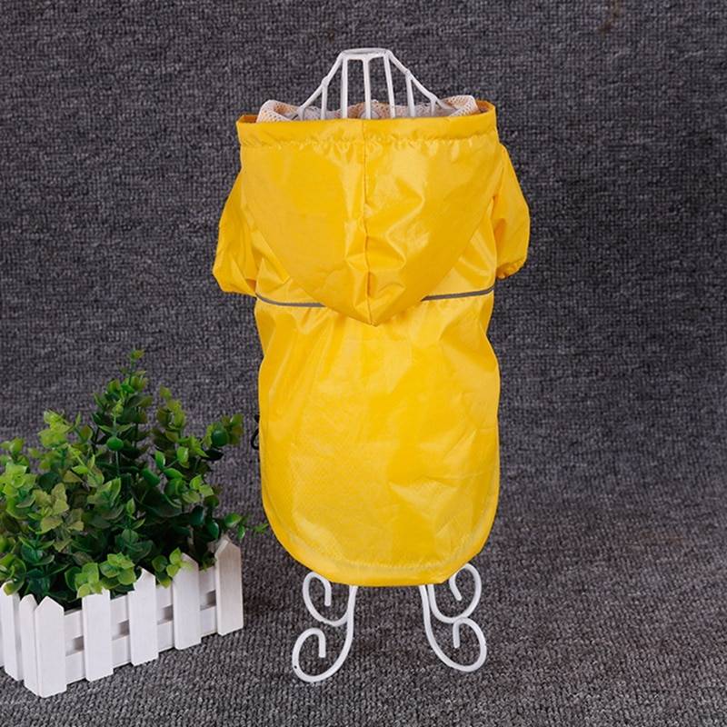 Reflective Hooded Raincoat for Small and Large Dogs and Cats