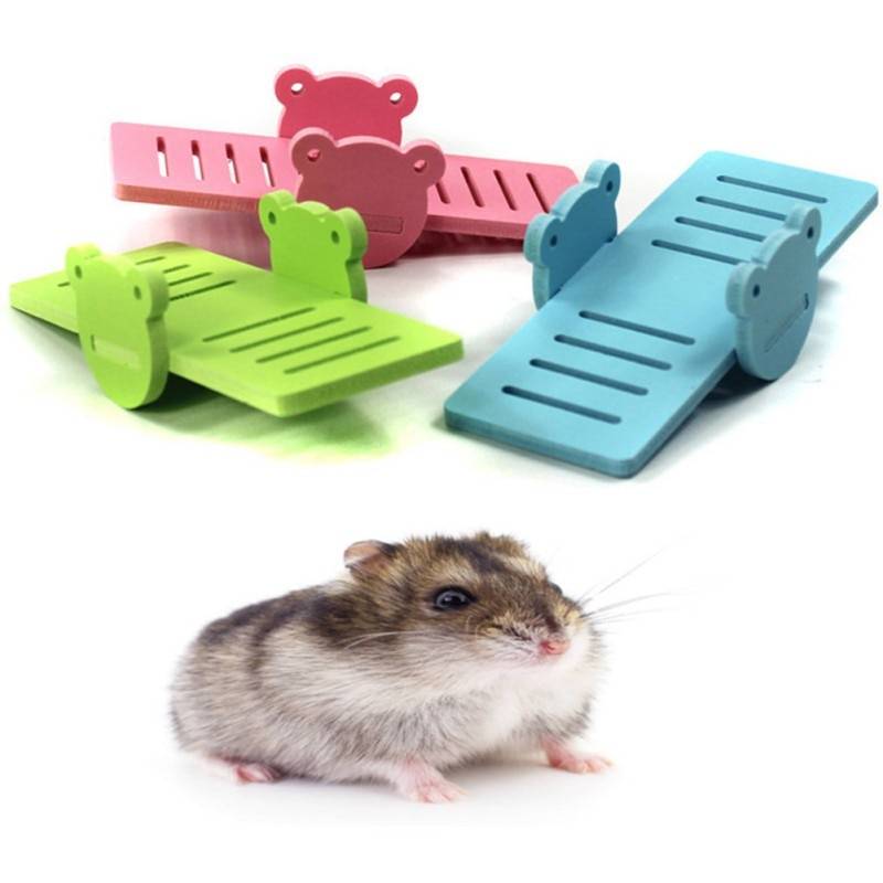 Wooden Seesaw Toy for Small Animals