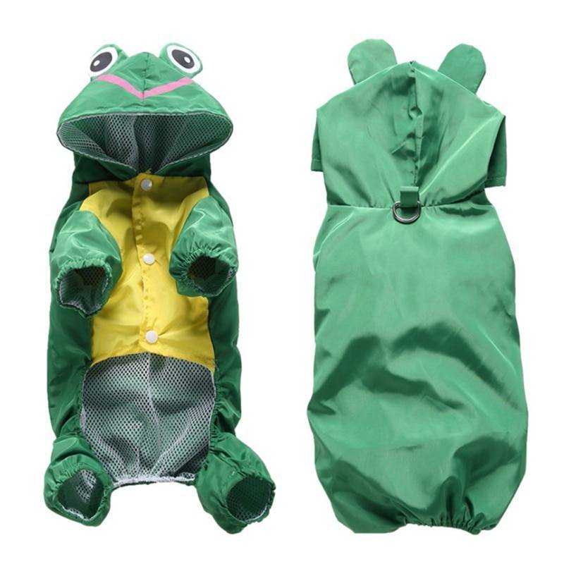 Colorful Animal Shaped Summer Raincoat for Small and Large Dog
