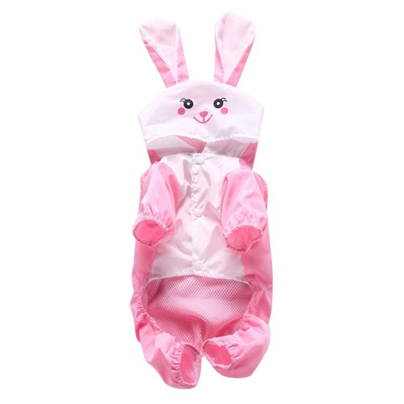 Colorful Animal Shaped Summer Raincoat for Small and Large Dog