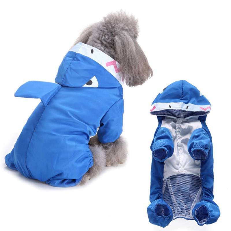 Colorful Animal Shaped Summer Raincoat for Small and Large Dog
