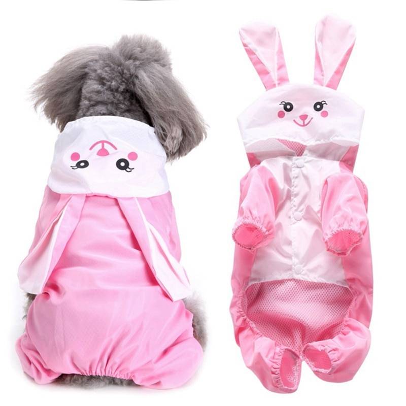 Colorful Animal Shaped Summer Raincoat for Small and Large Dog