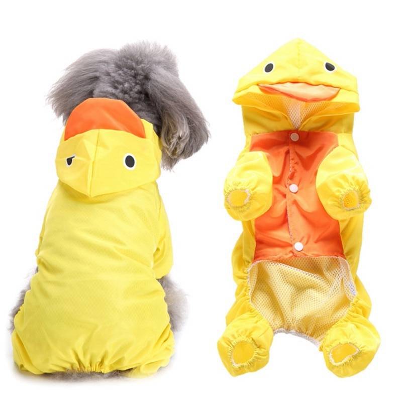 Colorful Animal Shaped Summer Raincoat for Small and Large Dog