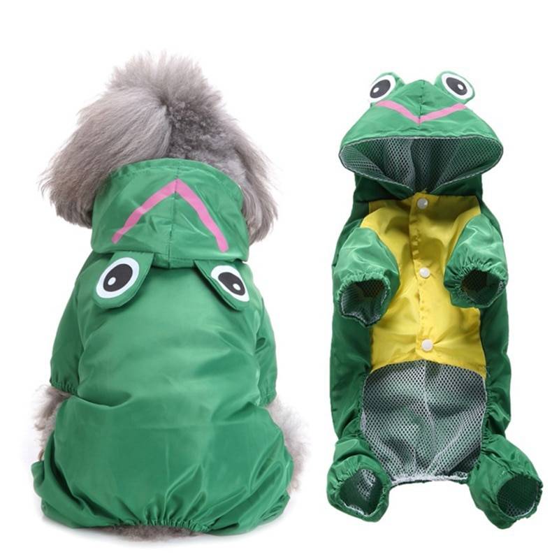 Colorful Animal Shaped Summer Raincoat for Small and Large Dog