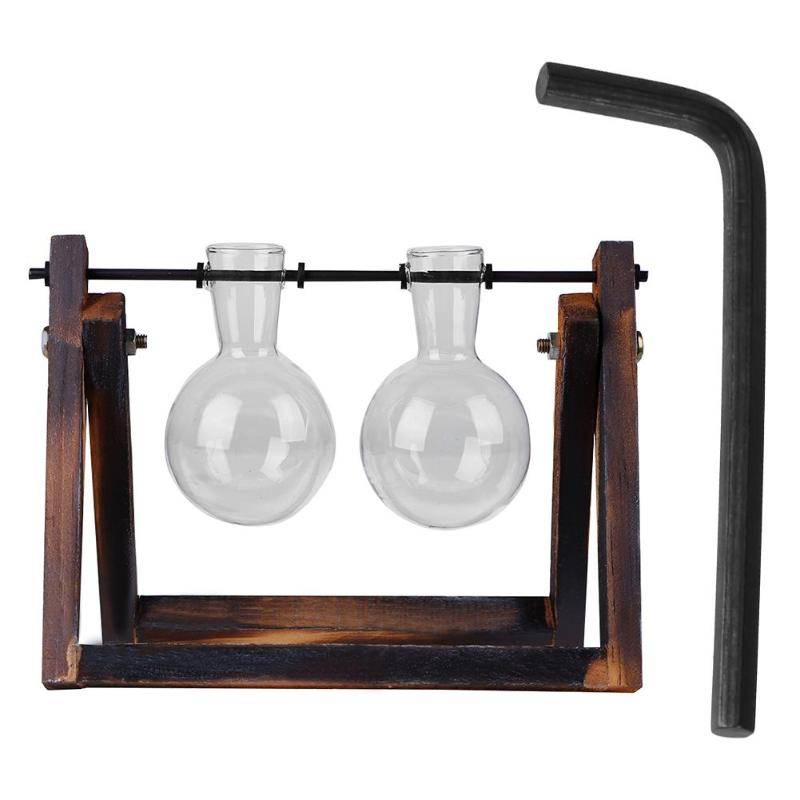 Transparent Wooden Plant Terrarium