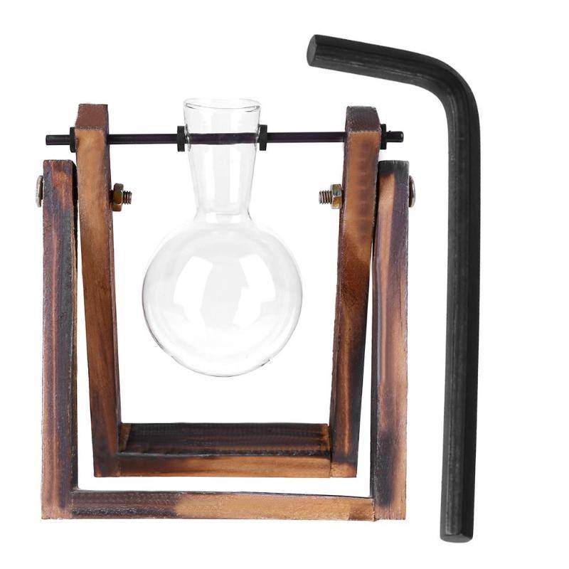 Transparent Wooden Plant Terrarium