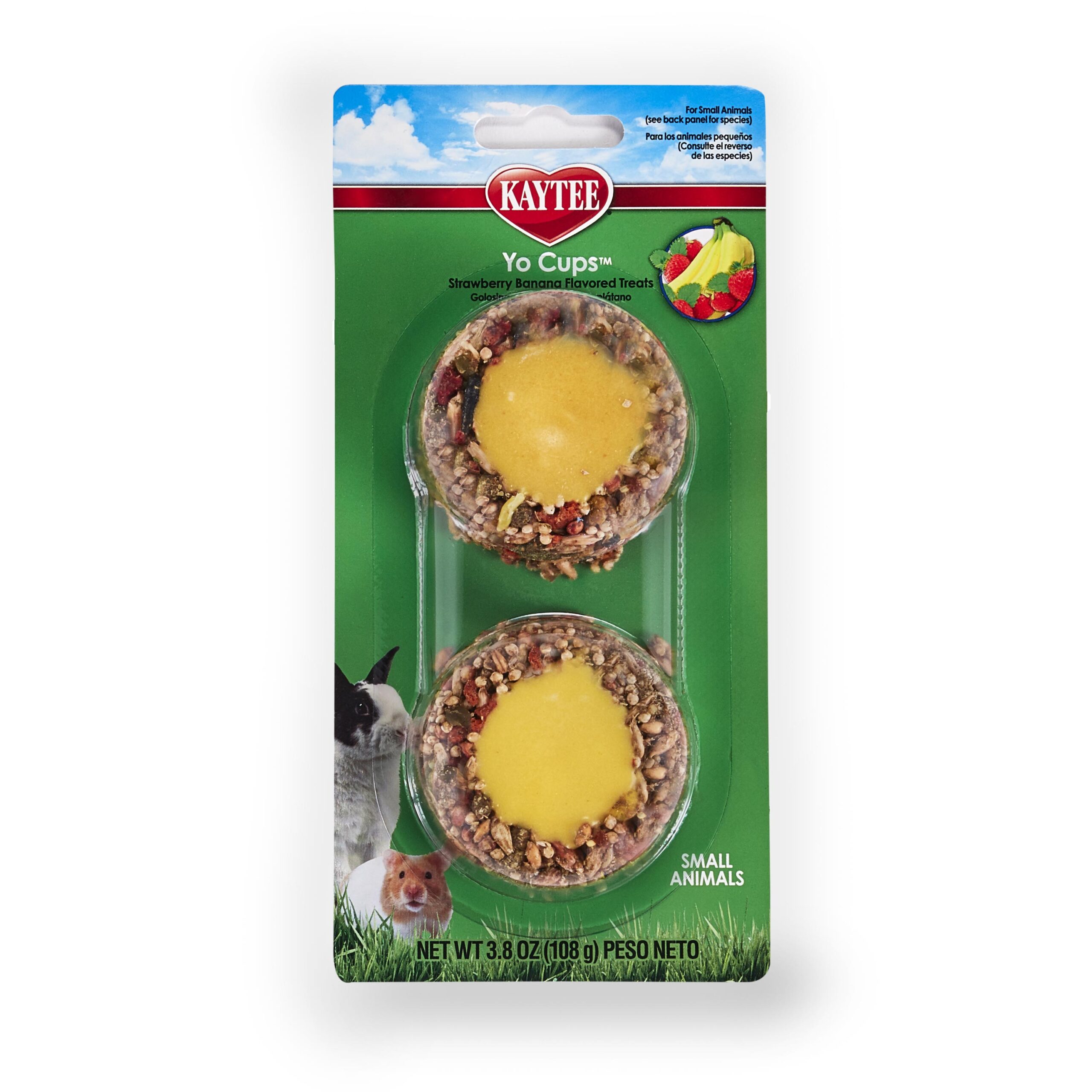 Yo Cup Small Animal Treat Strawberry Banana 3.8 ounces