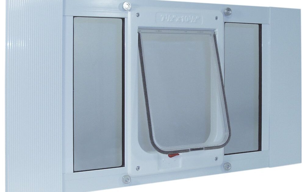 Aluminum Sash ChubbyKat Flap Pet Door