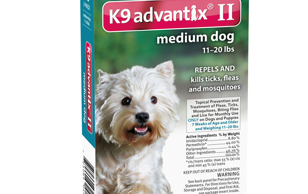 Flea and Tick Control for Dogs 10-22 lbs 2 Month Supply