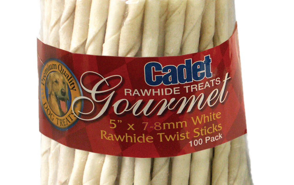 Rawhide Twist Sticks 5 inches 100 pack