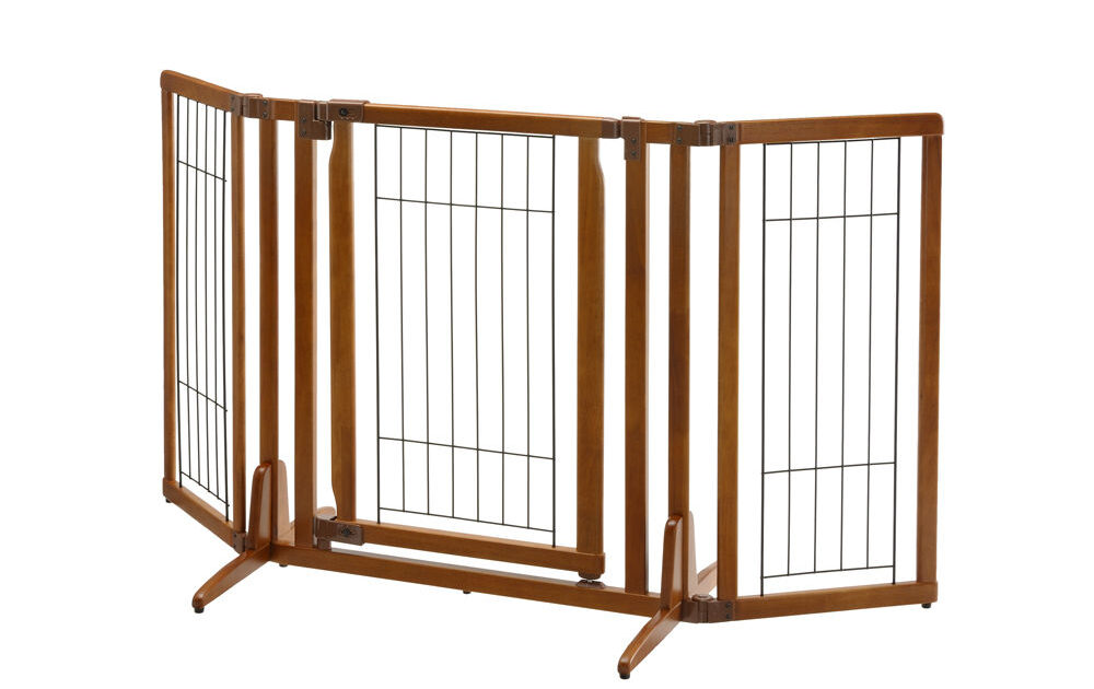 Premium Plus Freestanding Pet Gate with Door