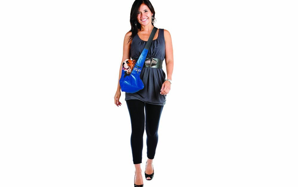 Outward Hound Pooch Pouch Dog Sling Carrier Blue 1ea/SM