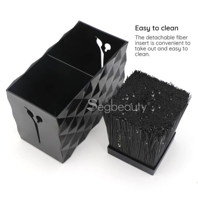 Segbeauty Hairdressing Scissors Stand Case Salon Shear Holder Hairdresser Tools Storage Box Pot Clips Combs Organizer